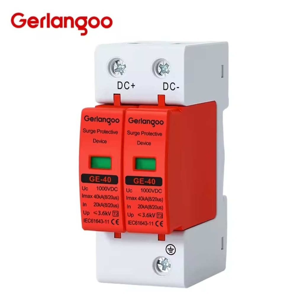 Supresor de Sobretensión DC (SPD) GERLANGOO 2P 1000V