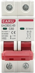 [BRK-DC-EAR-EACBDC63-2P-25A-1000V] Breaker DC EARU EACBDC-63 2P 25A 1000V