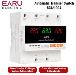 [BRK-ATS-EARU-2P-63A-110V] Interruptor de Transferencia ATS EARU con Pantalla Led 2P 63A 110V